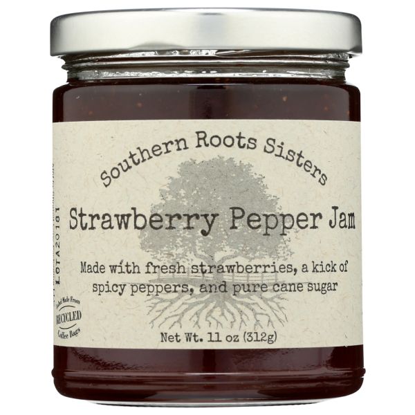 SOUTHERN ROOTS SISTERS: Jam Strawberry Pepper, 11 oz