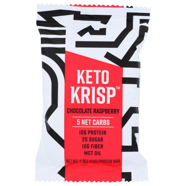 KETO KRISP: Chocolate Raspberry Bar, 1.8 oz
