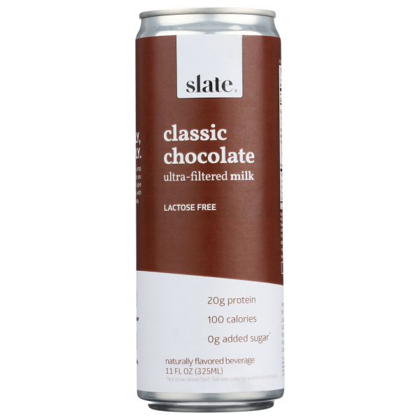 SLATE: Lactose Free Chocolate Ultra Filtered Milk, 11 oz