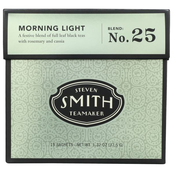 SMITH: Tea Black Morning Light, 15 bg