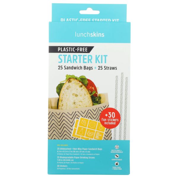 LUNCHSKINS: Starter Kit Plastic Free, 1 bx