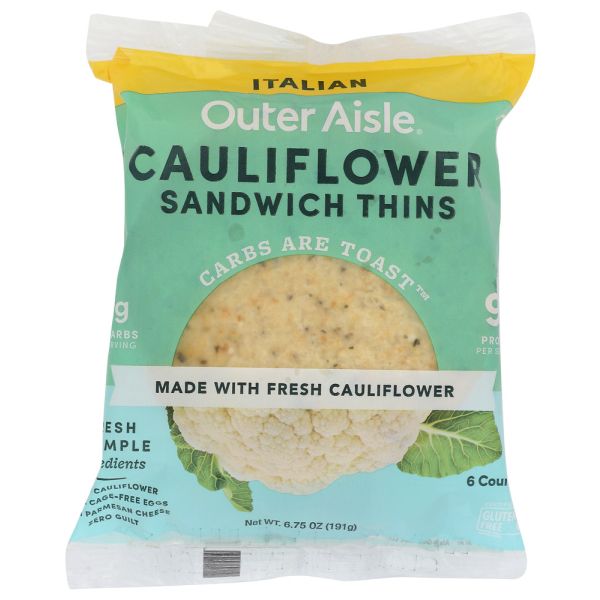OUTER AISLE GOURMET: Thins Calflwr Sndwih Ital, 6.75 oz