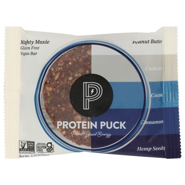 PROTEIN PUCK: Mighty Moxie Peanut Butter Bar, 3.25 oz