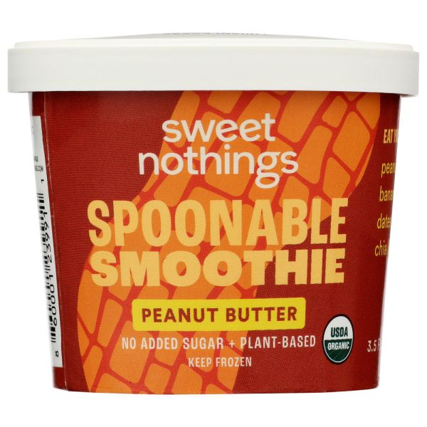 SWEET NOTHINGS: Smoothie Spoonable Peanut Butter Organic, 3.5 oz