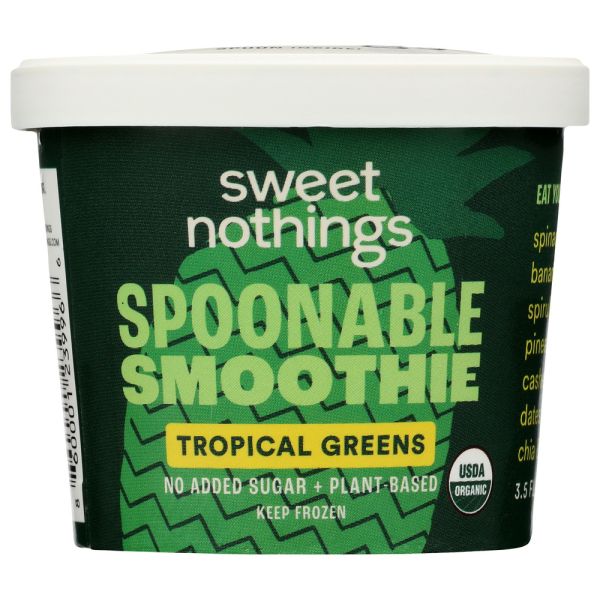 SWEET NOTHINGS: Smthie Spncup Greens Org, 3.5 oz