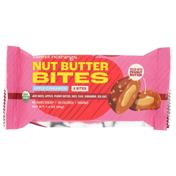 SWEET NOTHINGS: Apple Cinnamon Peanut Butter Bar, 1.4 oz