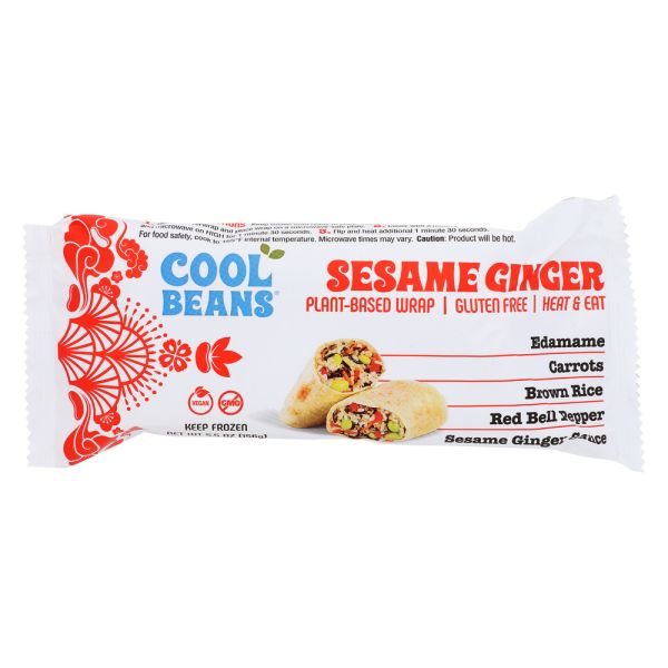 COOL BEANS: Sesame Ginger Plant Based Wrap, 5.5 oz