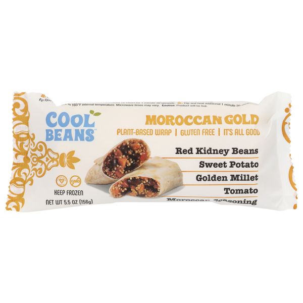 COOL BEANS: Wrap Plant Based Moroccan Gold, 5.5 oz