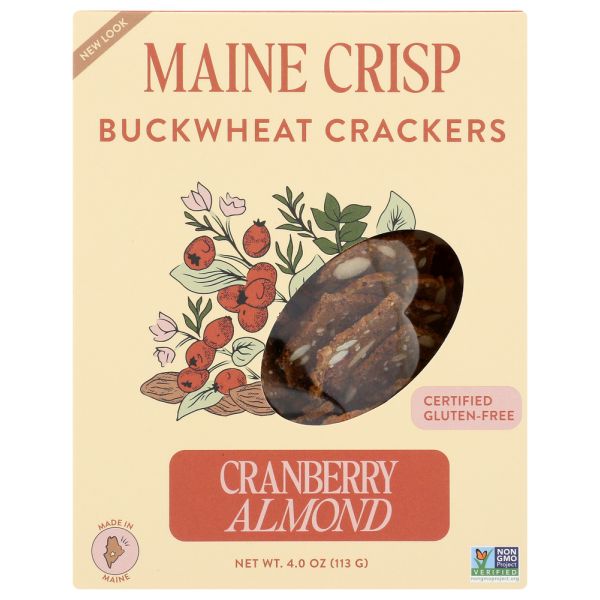 MAINE CRISP: Crisps Cranberry Almond, 4 oz
