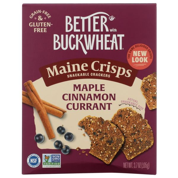 MAINE CRISP: Maple Cinnamon Currant Crisps, 3.7 oz