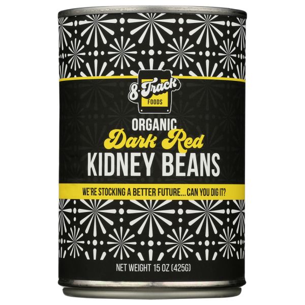 8 TRACK FOODS: Org Kidney Beans Drk Red, 15 OZ
