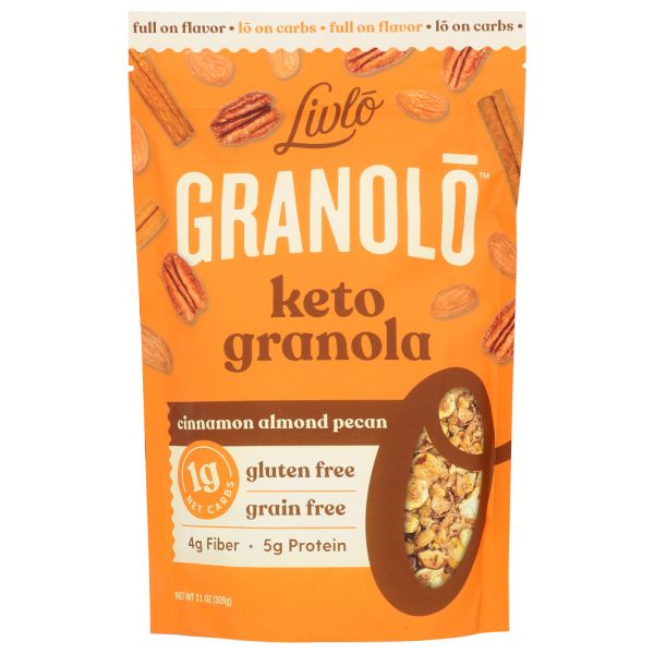 LIVLO: Cinnamon Almond Pecan Granola, 11 oz