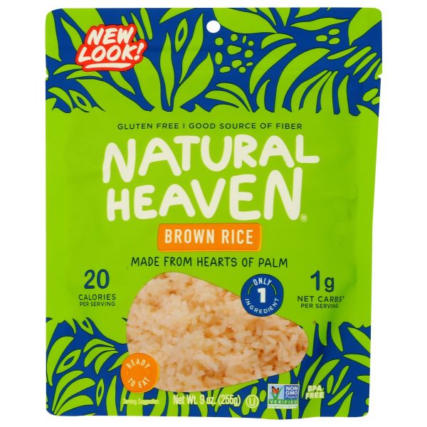 NATURAL HEAVEN: Brown Rice Hearts Of Palm, 9 oz