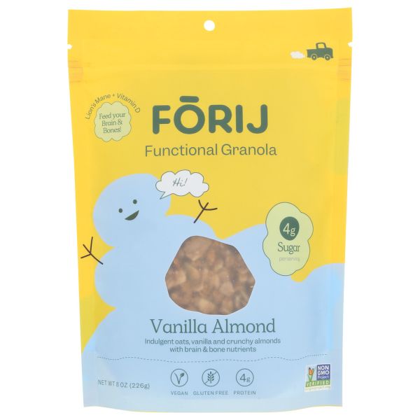FORIJ: Granola Vanilla Almond, 8 oz