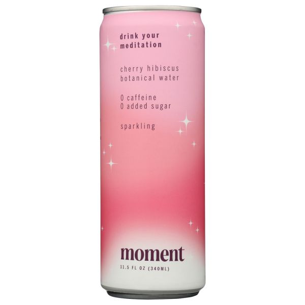 MOMENT: Cherry Hibiscus Chlorophyll Botanical Water, 11.5 fo