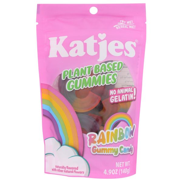KATJES: Plant Based Rainbow Gummies, 4.9 oz
