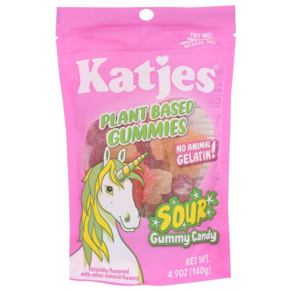 KATJES: Plant Based Sour Gummies, 4.9 oz