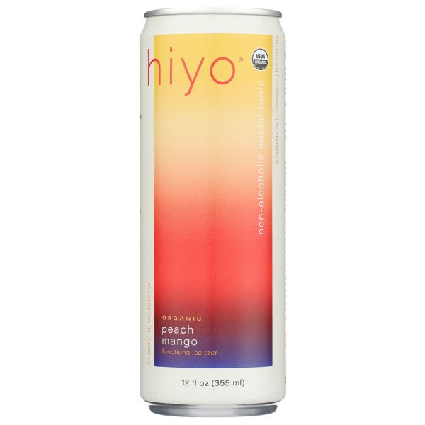 HIYO: Seltzer Peach Mango, 12 FO