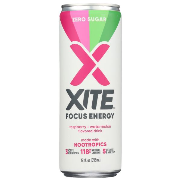 XITE ENERGY: Raspberry Watermelon Flavored Drink, 12 fo