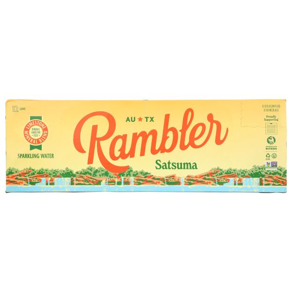 RAMBLER: Sparkling Water Satsuma, 144 fo