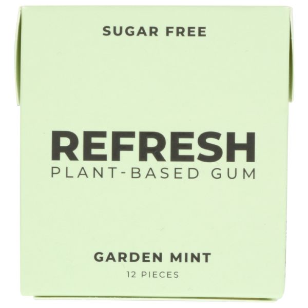 REFRESH GUM: Gum Garden Mint, 12 pc