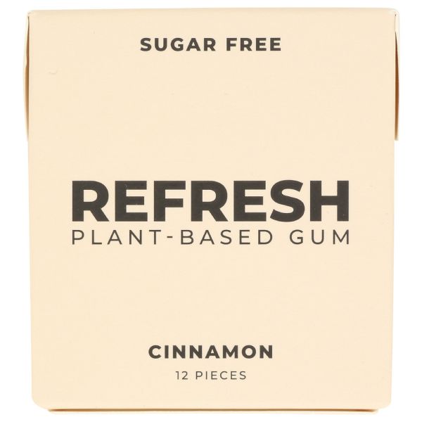 REFRESH GUM: Gum Cinnamon, 12 pc