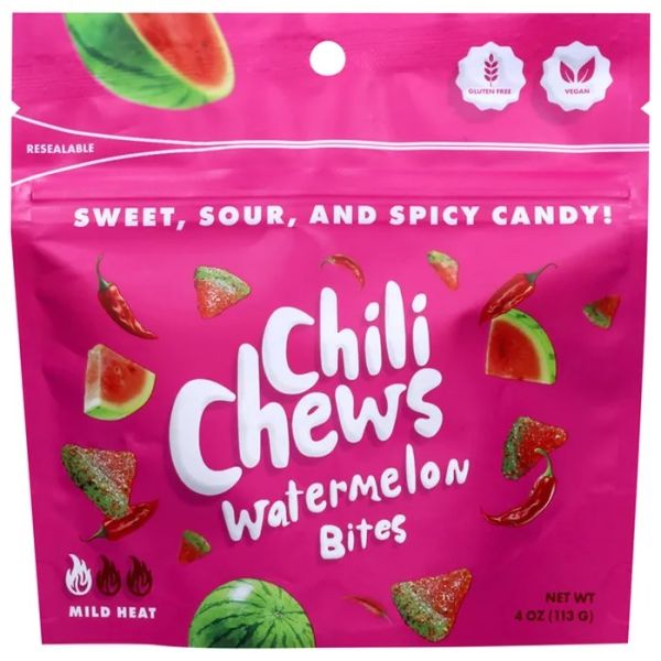 CHILI CHEWS: Watermelon Bites, 4 oz