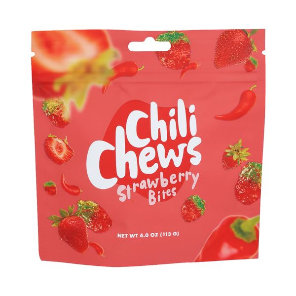 CHILI CHEWS: Strawberry Bites, 4 oz