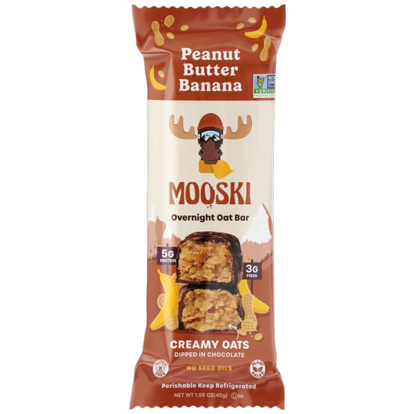 MOOSKI: Peanut Butter Banana Bar, 1.59 oz