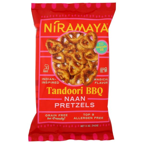 NIRAMAYA: Tandoori BBQ Naan Pretzels, 5 oz