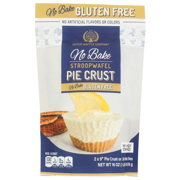 DUTCH WAFFLE COMPANY: Gluten-Free Stroopwafel Pie Crust, 16 oz