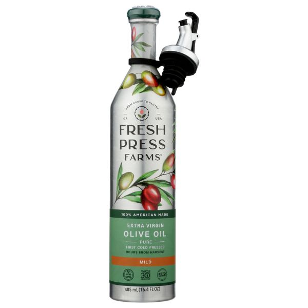 FRESH PRESS FARMS: Mild Extra Virgin Olive Oil, 485 ml