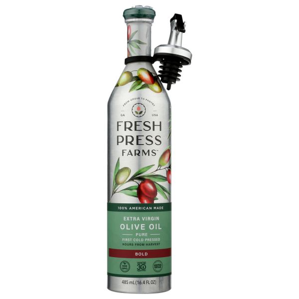 FRESH PRESS FARMS: Bold Extra Virgin Olive Oil, 485 ml