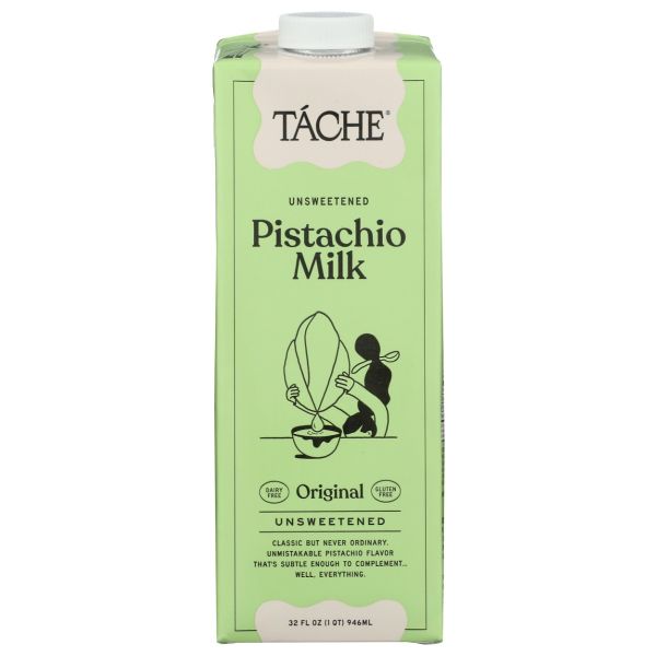 TACHE: Unsweetened Original Pistachio Milk, 32 fo