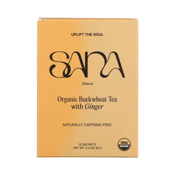SANA: Organic Buckwheat Tea with Ginger, 3.4 oz