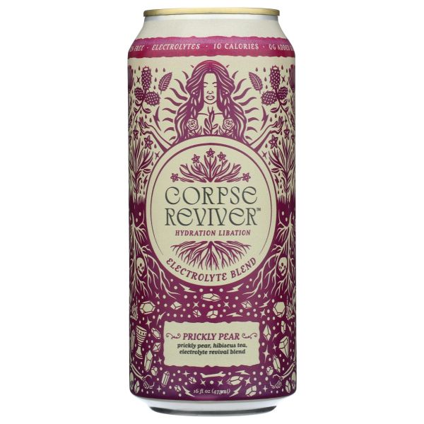 CORPSE REVIVER: Prickly Pear Electrolyte Hydration Drink, 16 fo