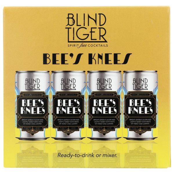 BLIND TIGER: Bright Lemon And Rich Honey Flavor 4 Cans, 33.6 oz