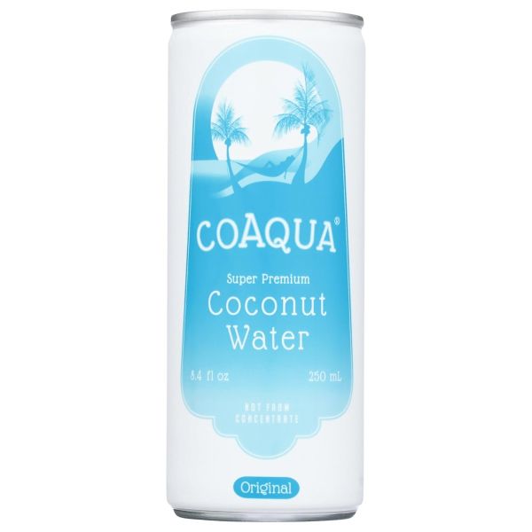 COAQUA: Super Premium Coconut Water Original, 8.4 fo