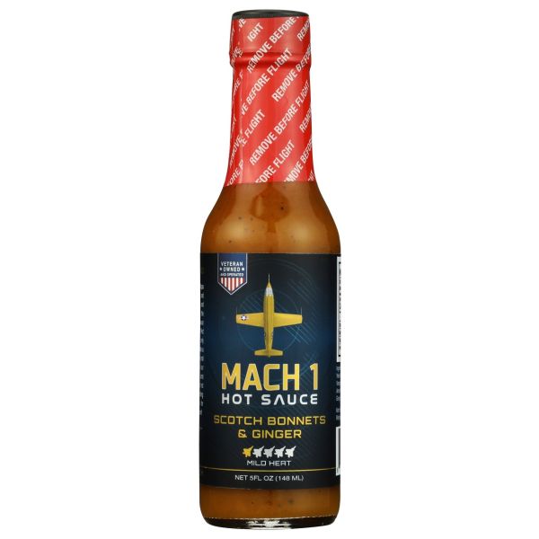 MACH1: Scotch Bonnets and Ginger Hot Sauce, 5 oz