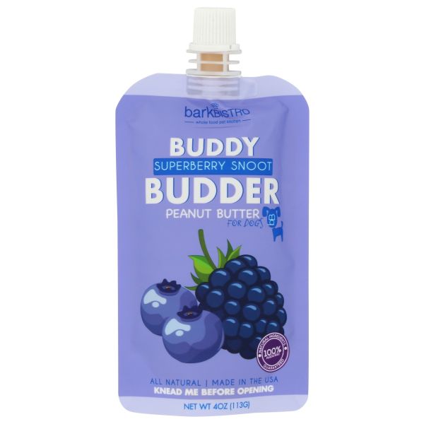 BUDDY BUDDER: Superberry Snoot Peanut Butter For Dogs, 4 oz