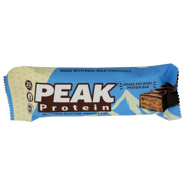 PEAK PROTEIN: Almond Butter Amaretti Protein Bar, 2.2 oz