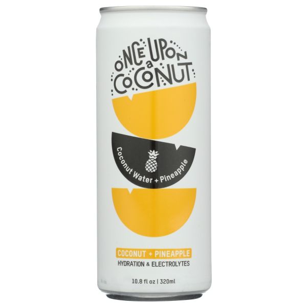 ONCE UPON A COCONUT: Premium Coconut Water Plus Pineapple, 10.8 fo