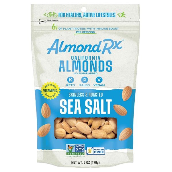 ALMONDRX: Sea Salt California Almonds, 6 oz