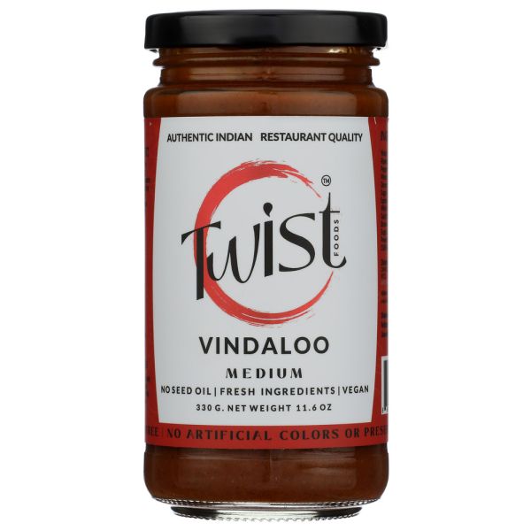 TWIST FOODS: Vindaloo Indian Curry Simmer Sauce, 11.6 oz
