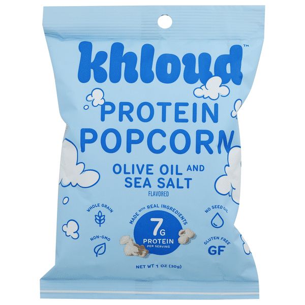 KHLOUD: Olive Oil and Sea Salt Protein Popcorn, 1 oz