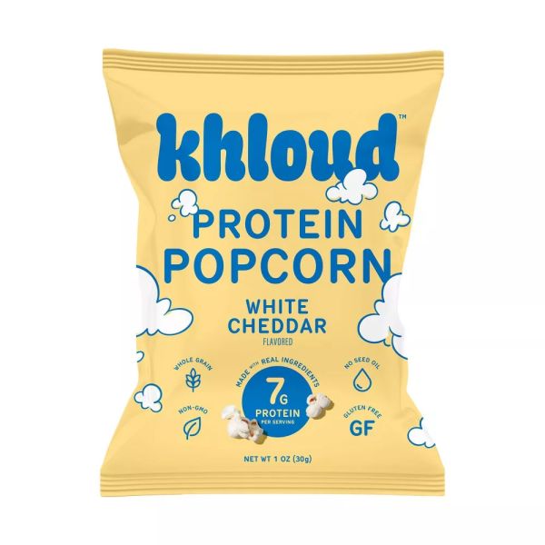 KHLOUD: White Cheddar Protein Popcorn, 1 oz