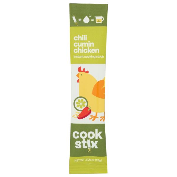 COOKSTIX: Chili Cumin Chicken Instant Cooking Stock, 0.57 oz