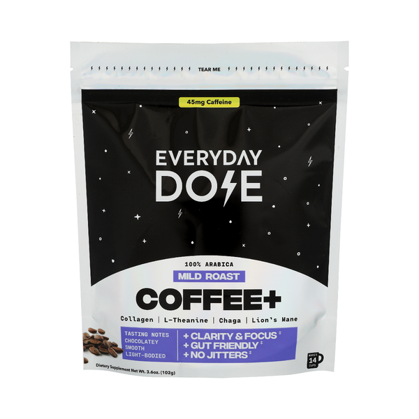 EVERYDAY DOSE: Mild Roast Coffee+, 3.6 oz