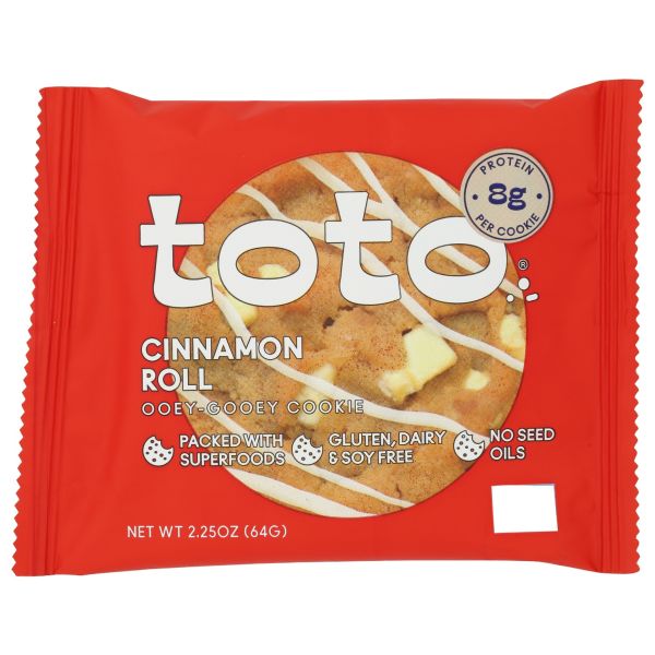 TOTO FOODS: Cinnamon Roll Cookie, 2.15 oz