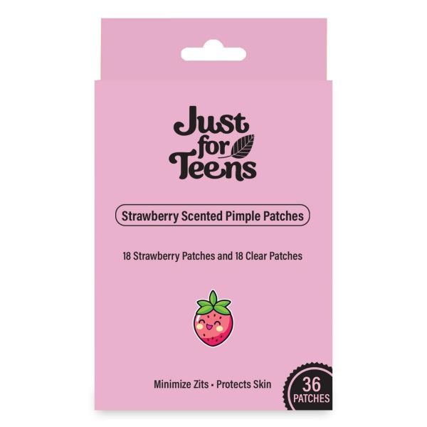 JUST FOR TEENS: Strawberry Scented Pimple Patches, 36 ea